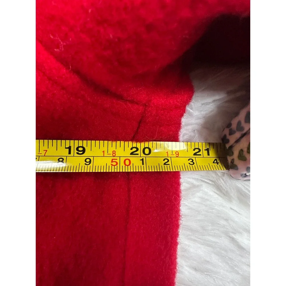 Ashley Scott Vintage Red Wool Blend Cropped Zip Up Jacket Womens size Medium‎
